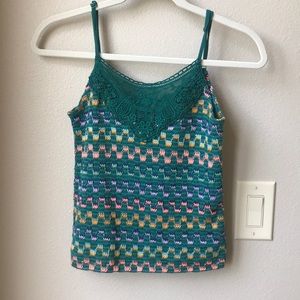 Free People Crochet Tank Top